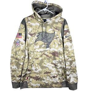 Nike Tampa Bay Buccaneers On Field Hoodie Mens M Camo Salute to Service Dri-Fit